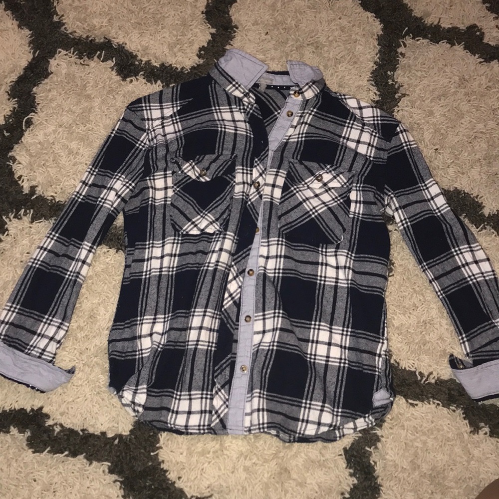 Charlotte Russe flannel button-up
